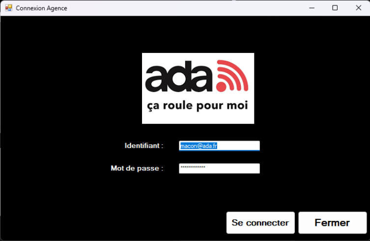 Connexion ADA