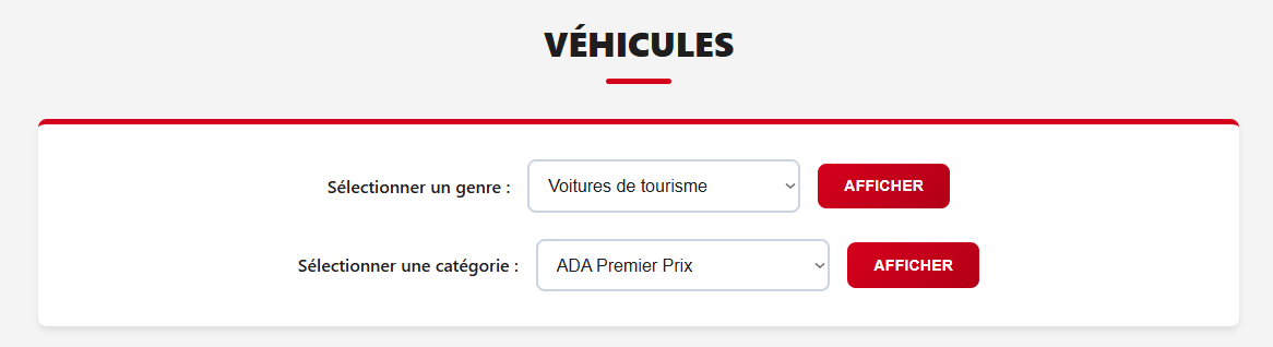 Recherche Véhicules